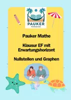 Vorschau - Prüfungsvorbereitung - Pauker Mathe - Klausur mit EWH - Nullstellen und Graphen - Deckblatt