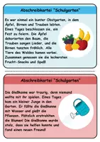 Vorschau - Unterrichtsreihen - Abschreibkartei Thema Schulgarten - DaZ/DaF, Deutsch (schreiben) - Seite 1