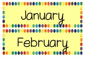 Vorschau - Präsentationen/Tafelbilder - Calendar for the whole year - English (Tafelkalender) - Seite 2