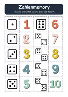 Vorschau - Spiele - Zahlenmemory - Seite 1