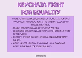 Vorschau - Bildkarten - FIGHT FOR EQUALITY KEYCHAIN - Seite 1