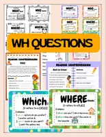 Vista previa - Hojas de trabajo - WH Questions PACK /Preguntas con WH - Portada