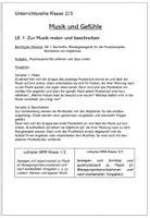 Vorschau - Stundenentwürfe - Unterrichtsreihe: Gefühle und Musik (Klasse 2-4) - Seite 2