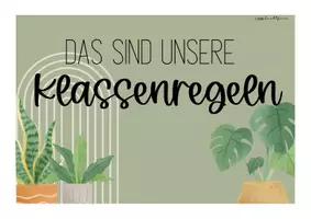Vorschau - Poster - Boho Plants: Klassenregeln | Klassenvereinbarung - Seite 2