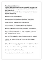 Vorschau - Arbeitsblätter - einen offiziellen Brief schreiben Anleitung Beispiel Aufgabe Musterlösung - Seite 1