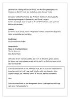 Vorschau - Arbeitsblätter - einen offiziellen Brief schreiben Anleitung Beispiel Aufgabe Musterlösung - Seite 3
