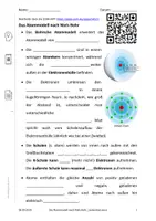 Vorschau - Arbeitsblätter - Das Schalenmodell nach Niels Bohr - Deckblatt