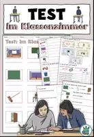 Vorschau - Test - Test "Im Klassenzimmer" DaZ / Deutsch - Deckblatt