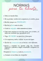 Vista previa - Tarjetas / Manipulativos - PACK Normas de clase + Normas de libreta - página 2
