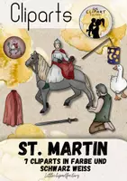 Vorschau - selbst erstellte Cliparts/Grafiken - Cliparts St. Martin, Laternenfest, Lichterfest - Deckblatt