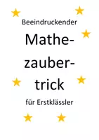 Vorschau - Spiele - Beeindruckender Zaubertrick (Mathe, Klasse 1) - Seite 1