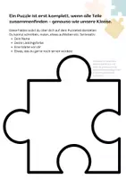 Vorschau - Arbeitsblätter - Klassenpuzzle - Gemeinschaftsprojekt - Seite 1