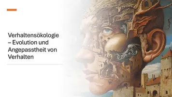Vorschau - Präsentationen/Tafelbilder - Verhaltensökologie: Evolution und Angepasstheit von Verhalten - Präsentation - Deckblatt