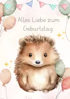 Vorschau - Mal- und Bastelvorlagen - Igelklasse Geburtstagskarte | Igel - Seite 2