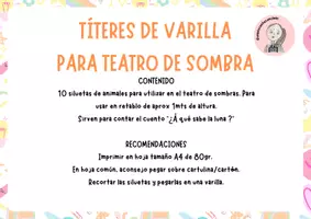 Vista previa - Juegos / Gamificación - 10 títeres de varilla para teatro de sombras - página 1