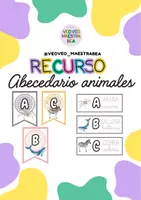 Vista previa - Refuerzo / NEE / Materiales de apoyo - ABECEDARIO Y TARJETAS DE VOCABULARIO DE ANIMALES - Portada