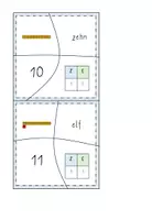 Vorschau - Stationenlernen - Puzzle - Zahlendarstellung 10-20 - Rechenstäbchen - Seite 1
