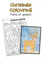 Vorschau - Arbeitsblätter - Christmas Colouring (parts of speech) - Seite 1