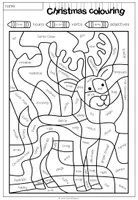Vorschau - Arbeitsblätter - Christmas Colouring (parts of speech) - Seite 2