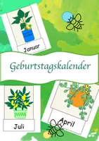 Vorschau - Präsentationen/Tafelbilder - Geburtstagskalender - Pflanzen - Deckblatt