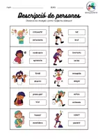 Vista previa - Hojas de trabajo - descripción de personas CATALÁ CASTELLANO - página 2