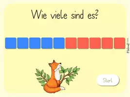 Vorschau - Stationenlernen - Mengenerfassung Spiel 2 - Legeplättchen - interaktive PDF - Quiz - ZR10 - Seite 2