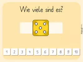 Vorschau - Stationenlernen - Mengenerfassung Spiel 4 - Würfel - interaktive PDF - Quiz - ZR 10 - Seite 3