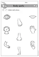 Vorschau - Arbeitsblätter - body parts Körperteile Arbeitsblatt differenziert - Englisch - Seite 3