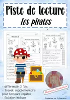 Aperçu - Feuilles d'exercices - Mini Piste de Lecture: Pirates - Page de couverture