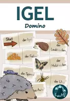 Vorschau - Spiele - FREEBIE - 1./2.Klasse: Spiel Domino zum Thema Igel - Deckblatt