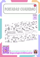Vista previa - Manualidades / Dibujos para colorear - PORTADAS CUADERNOS @oposinglescammadrid - Portada