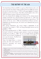 Vorschau - Arbeitsblätter - History of the USA reading comprehension + grammar (Englisch) - Seite 1