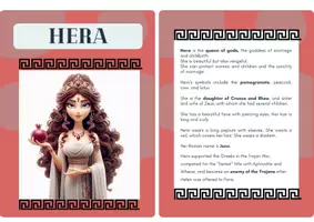 anteprima - Esercizi - CLIL: Greek gods an goddesses - Flap books + flashcards - Pagina 3