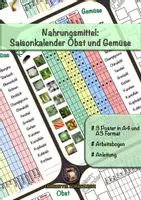 Vorschau - Arbeitsblätter - Nahrungsmittel - Saisonkalender für Obst und Gemüse mit Arbeitsblatt - Deckblatt
