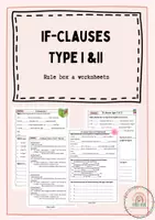 Vorschau - Arbeitsblätter - If -clauses Type I and II - Übungs- und Vertiefungsmaterial - Deckblatt