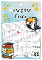 Vorschau - Arbeitsblätter - Lesepass Tukan | Klassentiere - Deckblatt