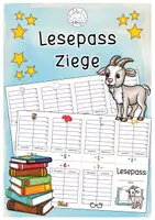 Vorschau - Arbeitsblätter - Lesepass Ziege | Klassentiere - Deckblatt