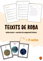 anteprima - Esercizi - Vocabolario dei Tessuti di Stoffa in Catalano (include carte) - Pagina di copertina
