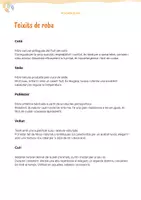 anteprima - Esercizi - Vocabolario dei Tessuti di Stoffa in Catalano (include carte) - Pagina 1