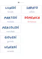 anteprima - Flashcard - Flashcards per calendario di classe - Pagina 3