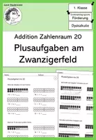 Vorschau - Arbeitsblätter - Plusaufgaben am Zwanzigerfeld (Addition ZR20) - Deckblatt