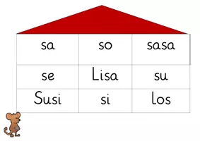 Vorschau - Spiele - Mäusehotel - Wo ist Mimi? Silben lesen mit S - Deckblatt