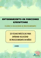 Vista previa - Hojas de trabajo - Entrenamiento en fluidez y velocidad de procesamiento. - Portada
