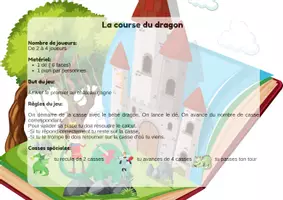 Aperçu - Jeux - le jeu du dragon (soustraction, addition) - Page 1