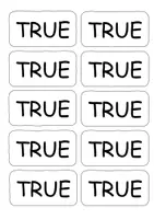 Vorschau - Poster - True false cards - Deckblatt
