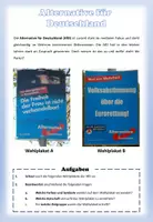 Vorschau - Arbeitsblätter - Alternative für Deutschland - Parteiprogramm/Wahlplakat-Analyse/Landtagswahlen 2024/Europawahl 2024/Junge Alternative #demokratiestärken - Seite 1