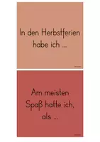 Vorschau - Anderer Materialtyp - Erzählen Würfelvorlage - Herbstferien - Seite 1