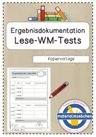 Vorschau - Arbeitsblätter - Kopiervorlage - Ergebnisse Lese-WM - Deckblatt