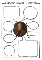 Vorschau - Mal- und Bastelvorlagen - Caspar David Friedrich - Künstler Steckbrief & Weitermalbilder für dem Kunstunterricht - Seite 2