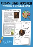 Vorschau - Mal- und Bastelvorlagen - Caspar David Friedrich - Künstler Steckbrief & Weitermalbilder für dem Kunstunterricht - Deckblatt